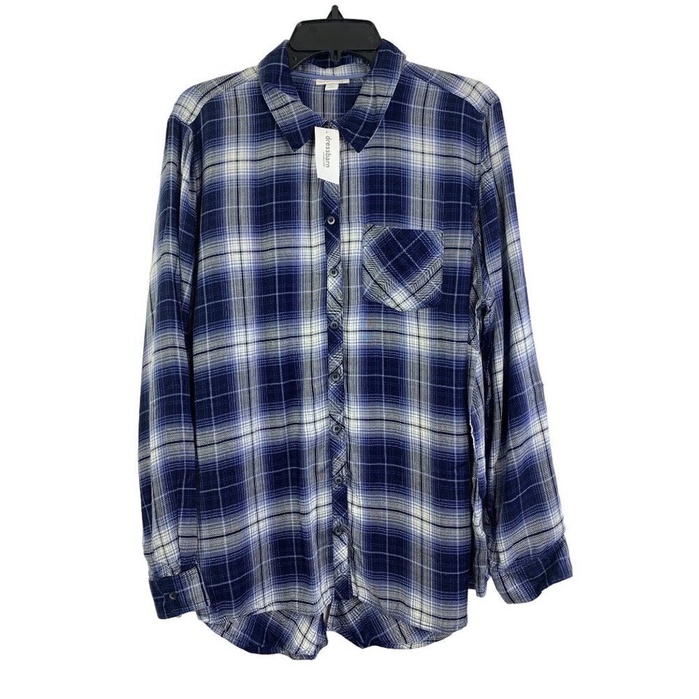 Westport Women's Plaid Buttoned Down Top